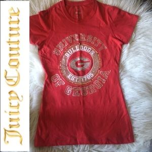 New! Juicy couture Georgia Bulldogs  T-shirt only $9 when bundleW/4 or more item
